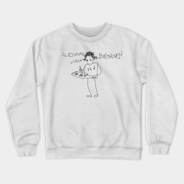 The little Beethoven by BN18 Crewneck Sweatshirt by JD by BN18 